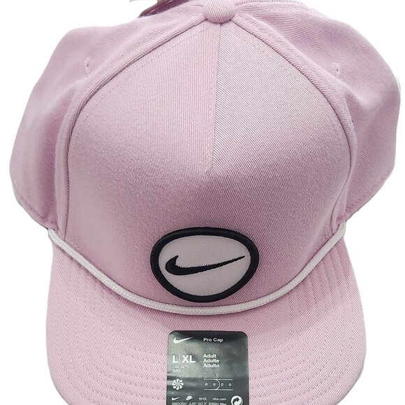 Nike Pro Structured Cap Hat Adult Unisex Pink Snapback Dri Fit Golf - L/XL - Picture 1 of 8